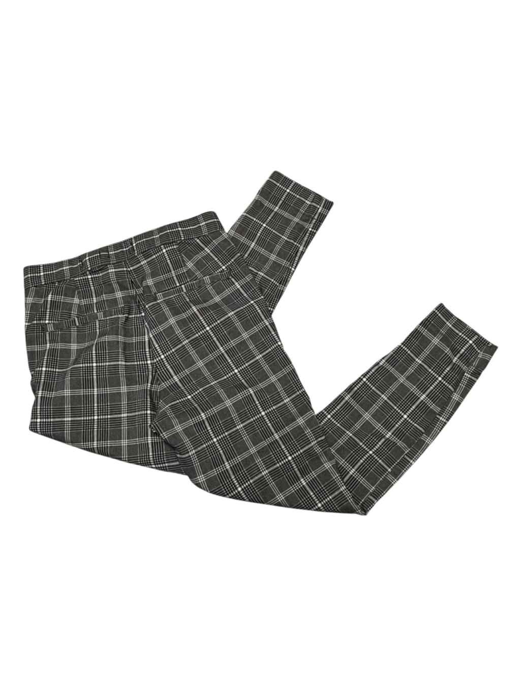 Hollister Gray Plaid Ultra High Rise Stretch Ankle Pants Size Large - Picture 6 of 8